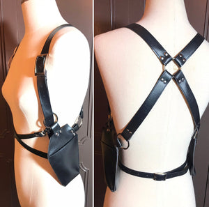 Coffin Holster Harness with Cross Strap